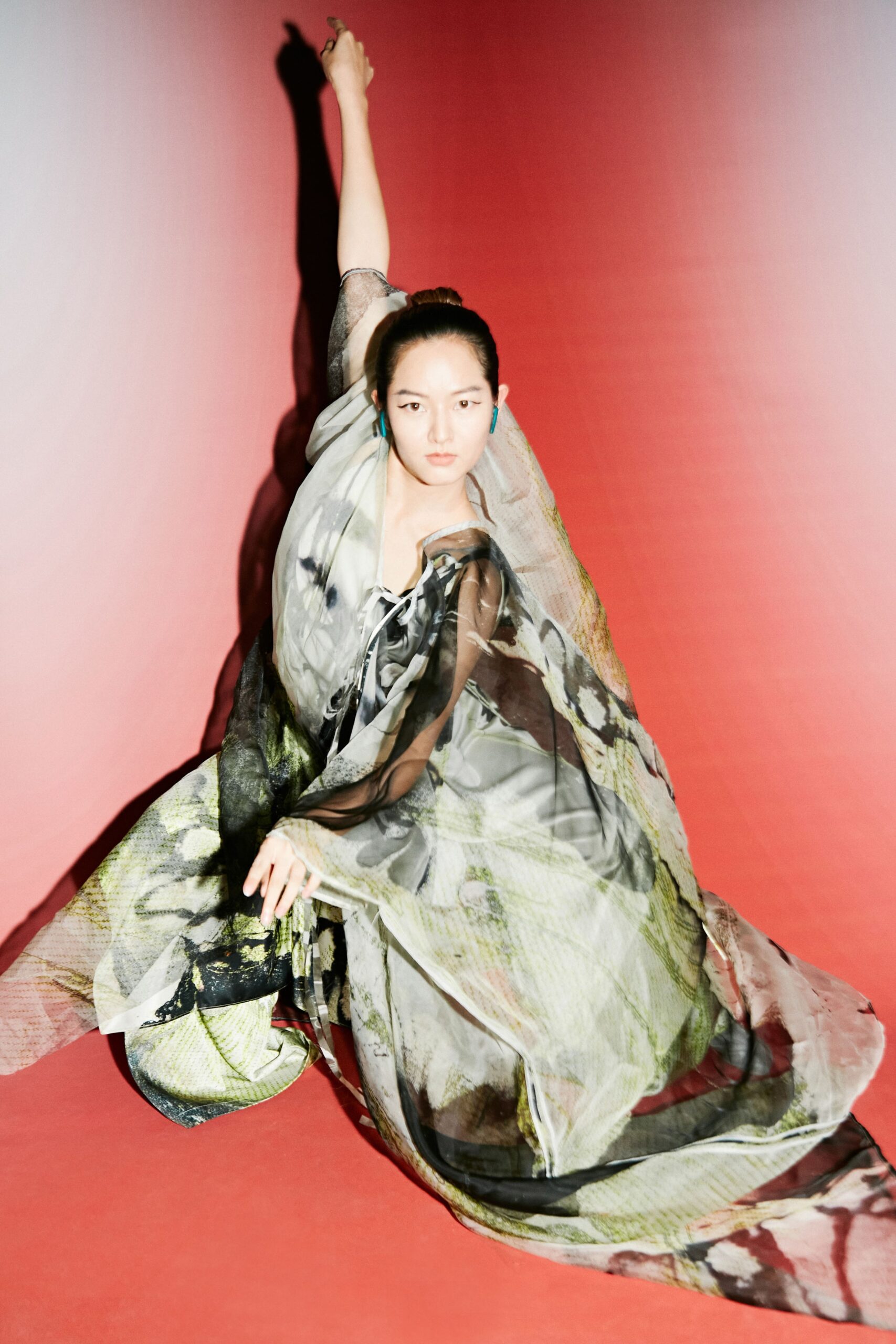 flowing layered maxi dress