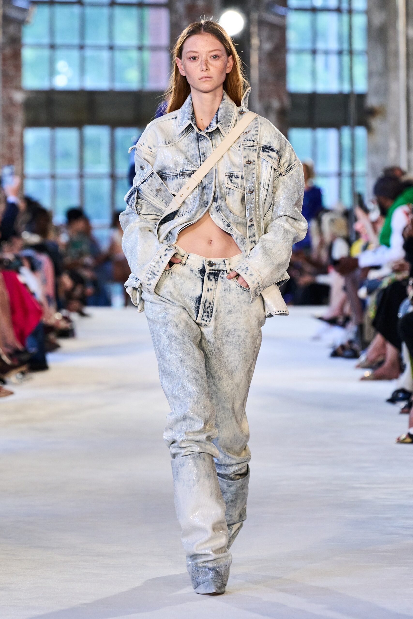 denim jacket and pants outfit