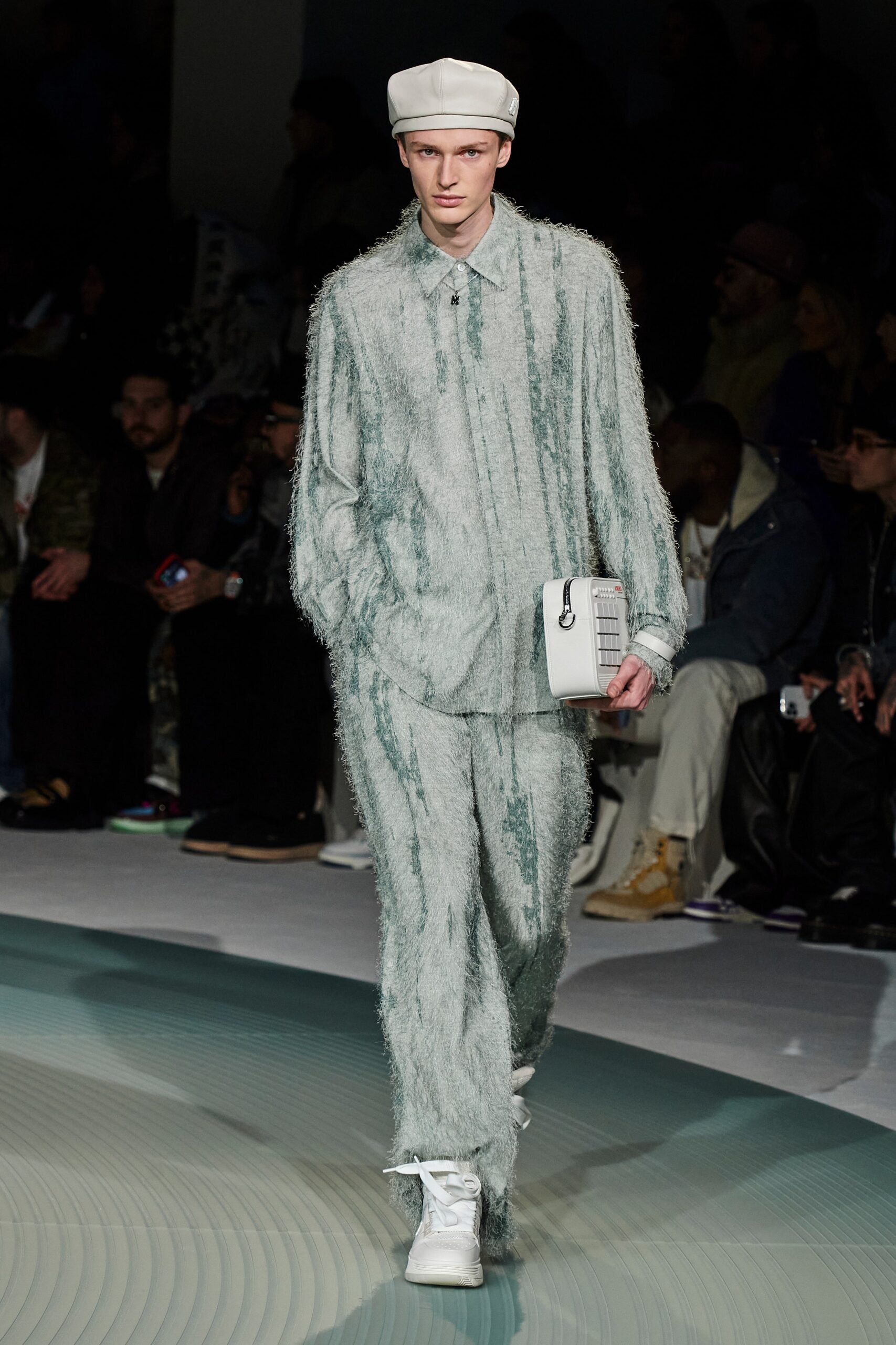 green relaxed shirt and pants