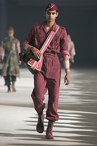 maroon fitted jumpsuit with accessories