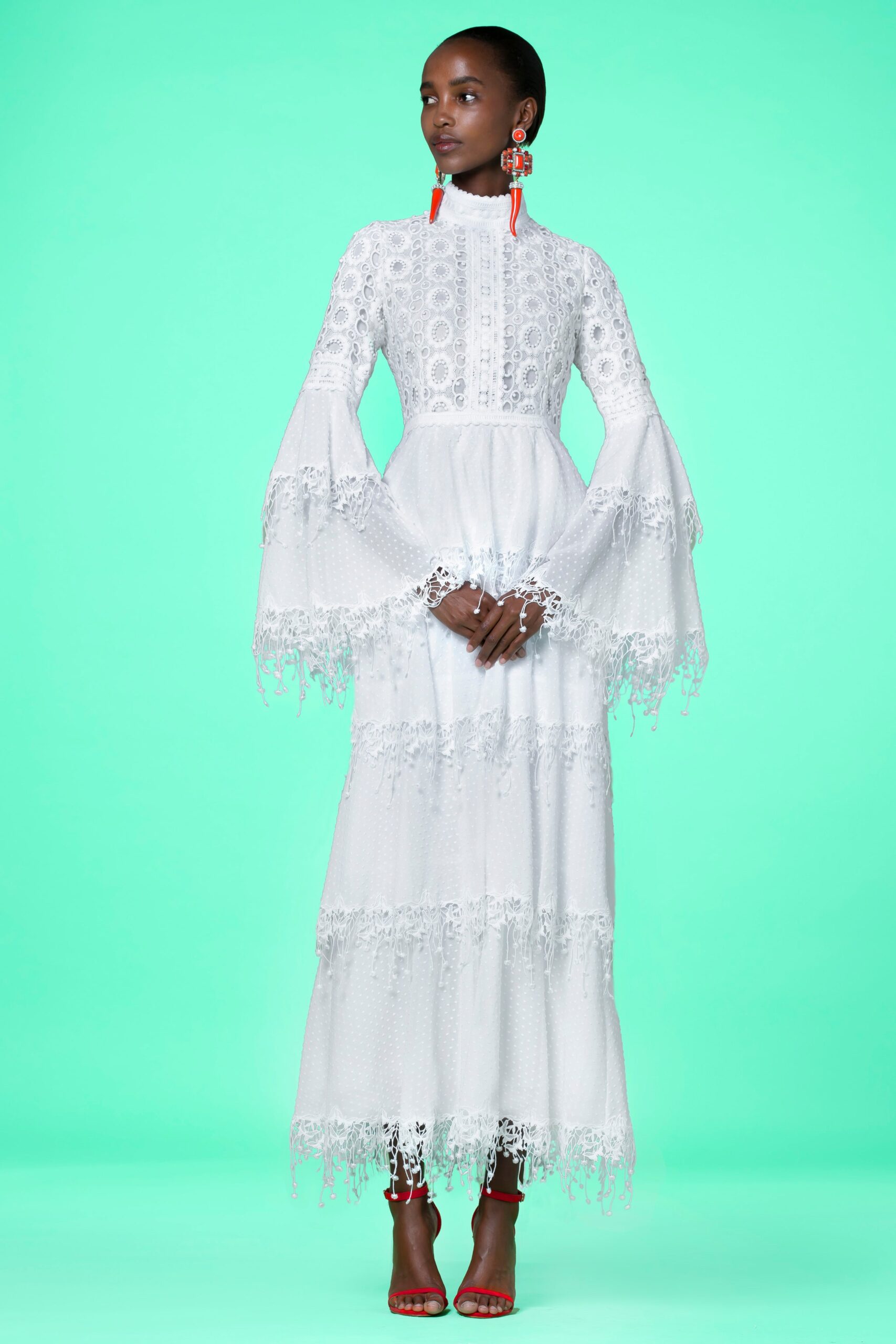 white embroidered maxi dress