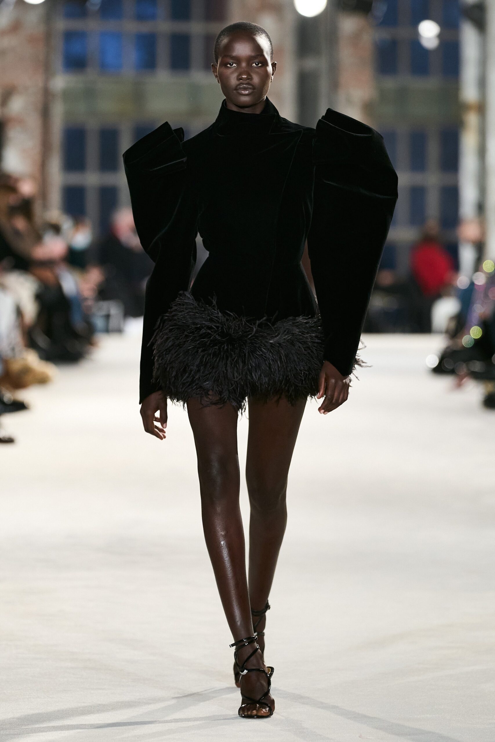 black velvet mini dress