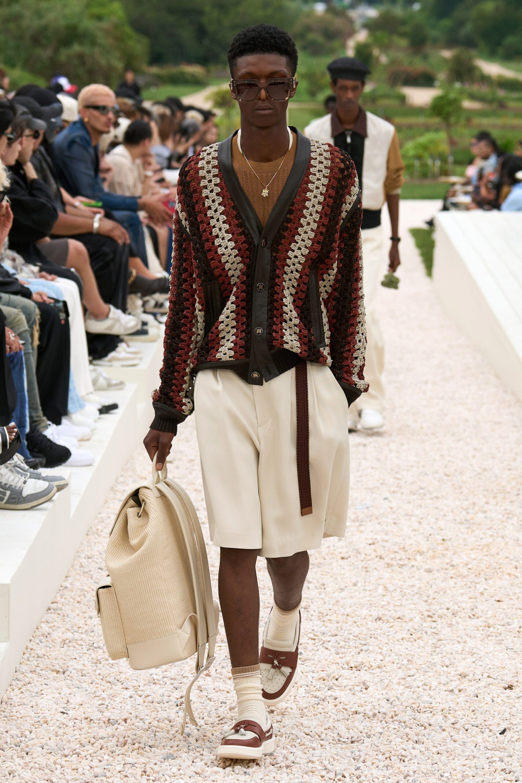 relaxed cardigan with shorts