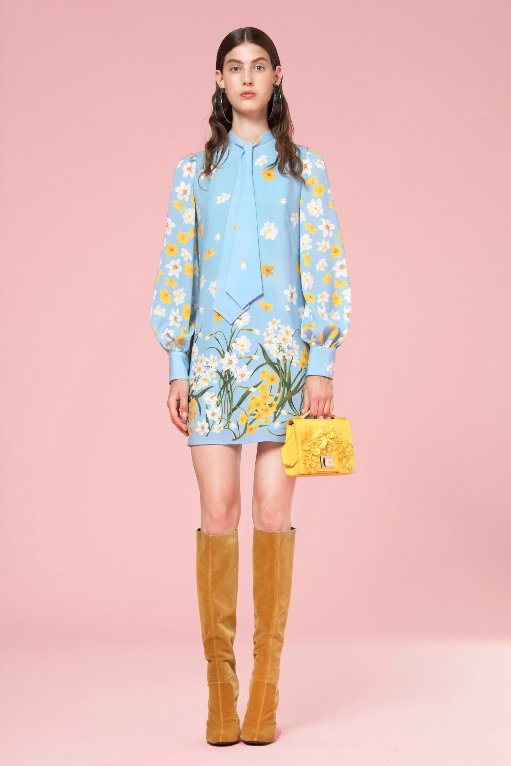 yellow structured bag