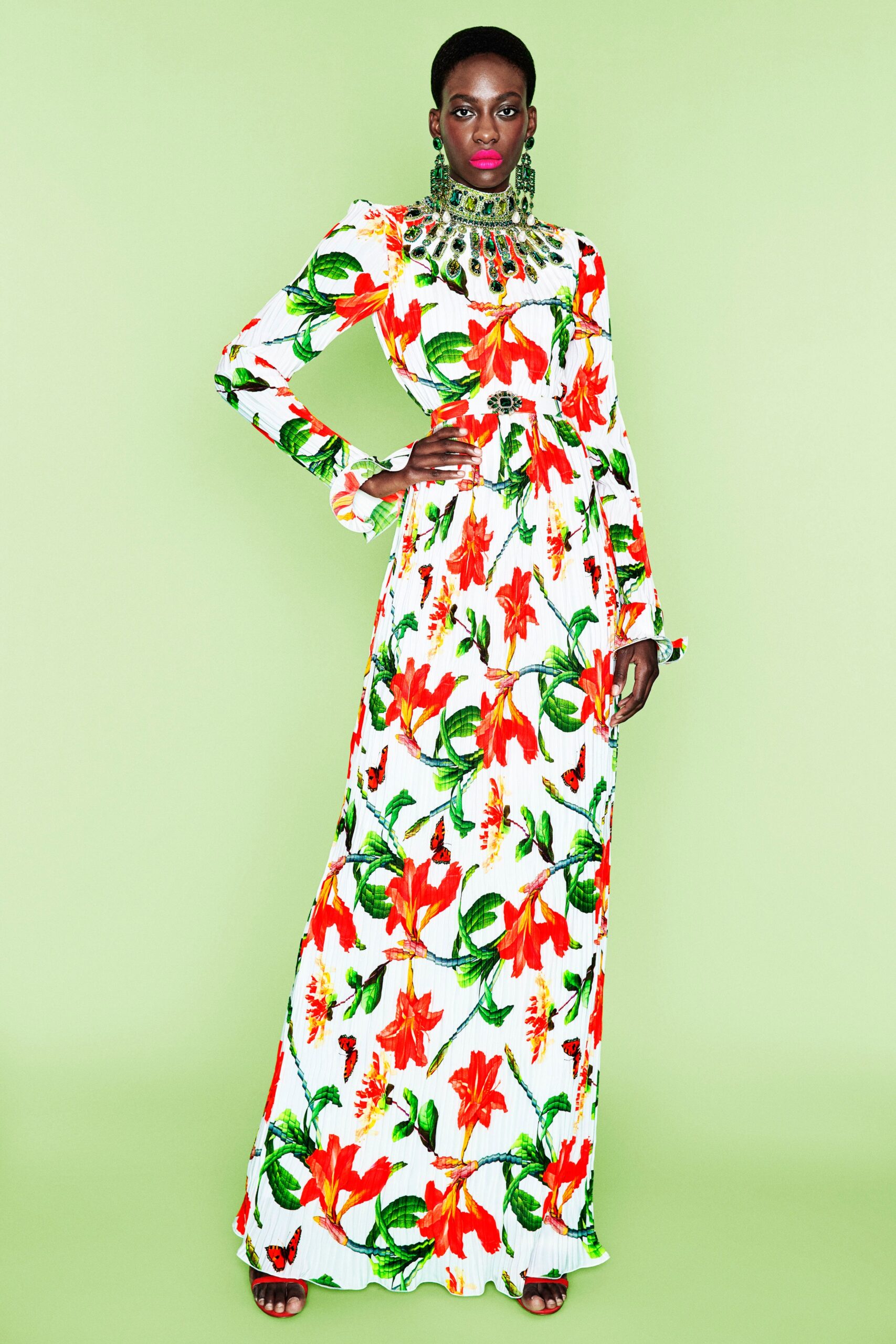 floral maxi gown