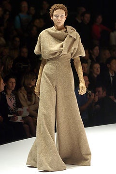 beige wool relaxed jumpsuit