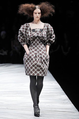 gray plaid fitted mini dress