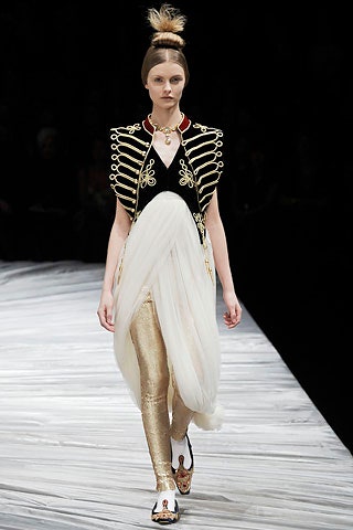 black gold embroidered jacket with white dress