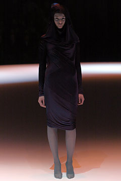 black silk fitted dress