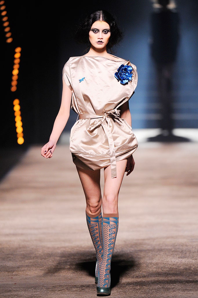 beige silk belted mini dress