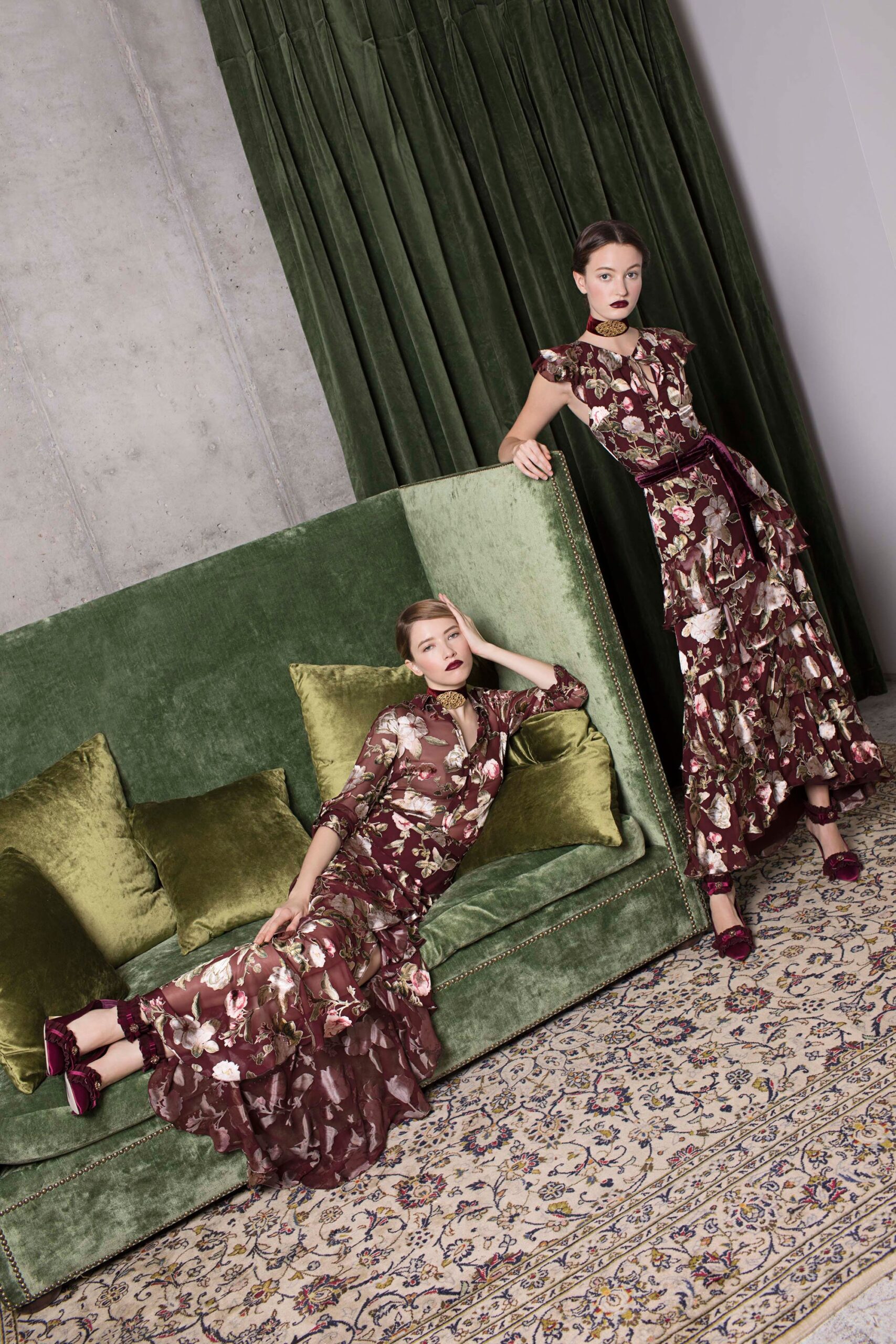 floral maroon maxi dresses