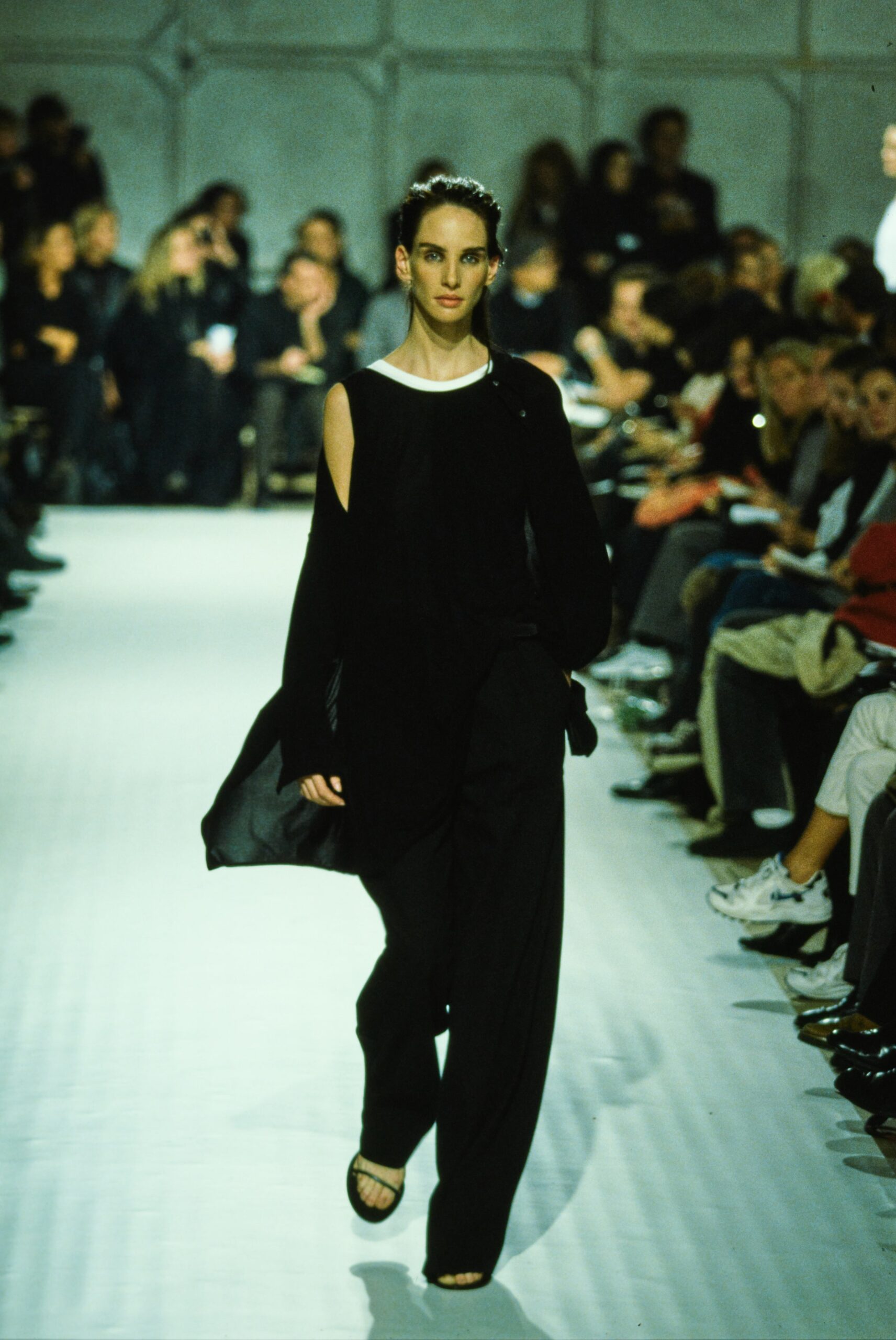 black relaxed top and pants
