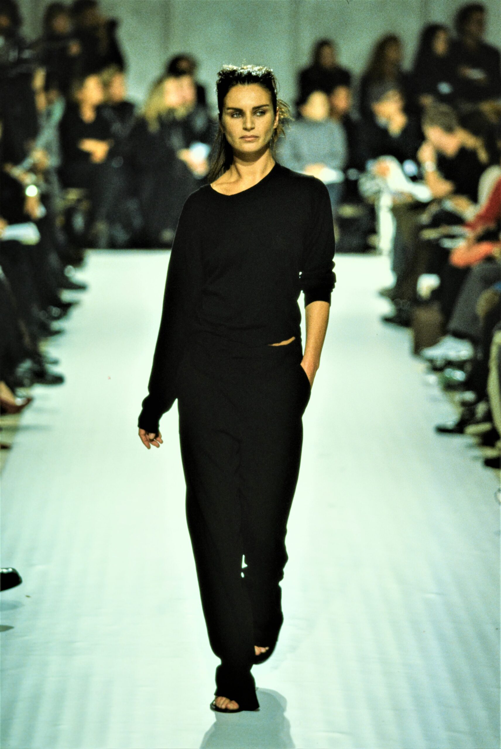 black relaxed top and pants