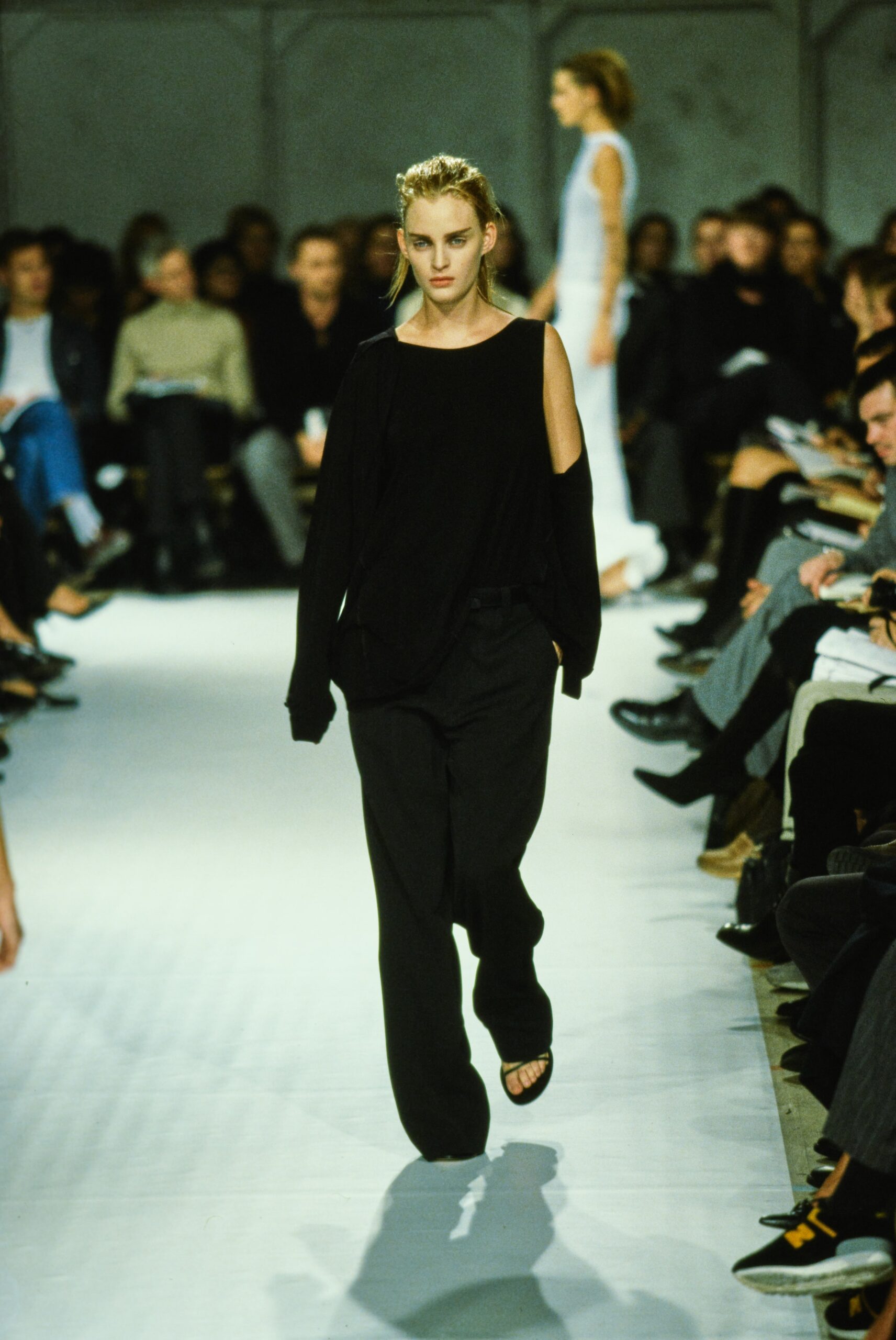 black relaxed top and pants