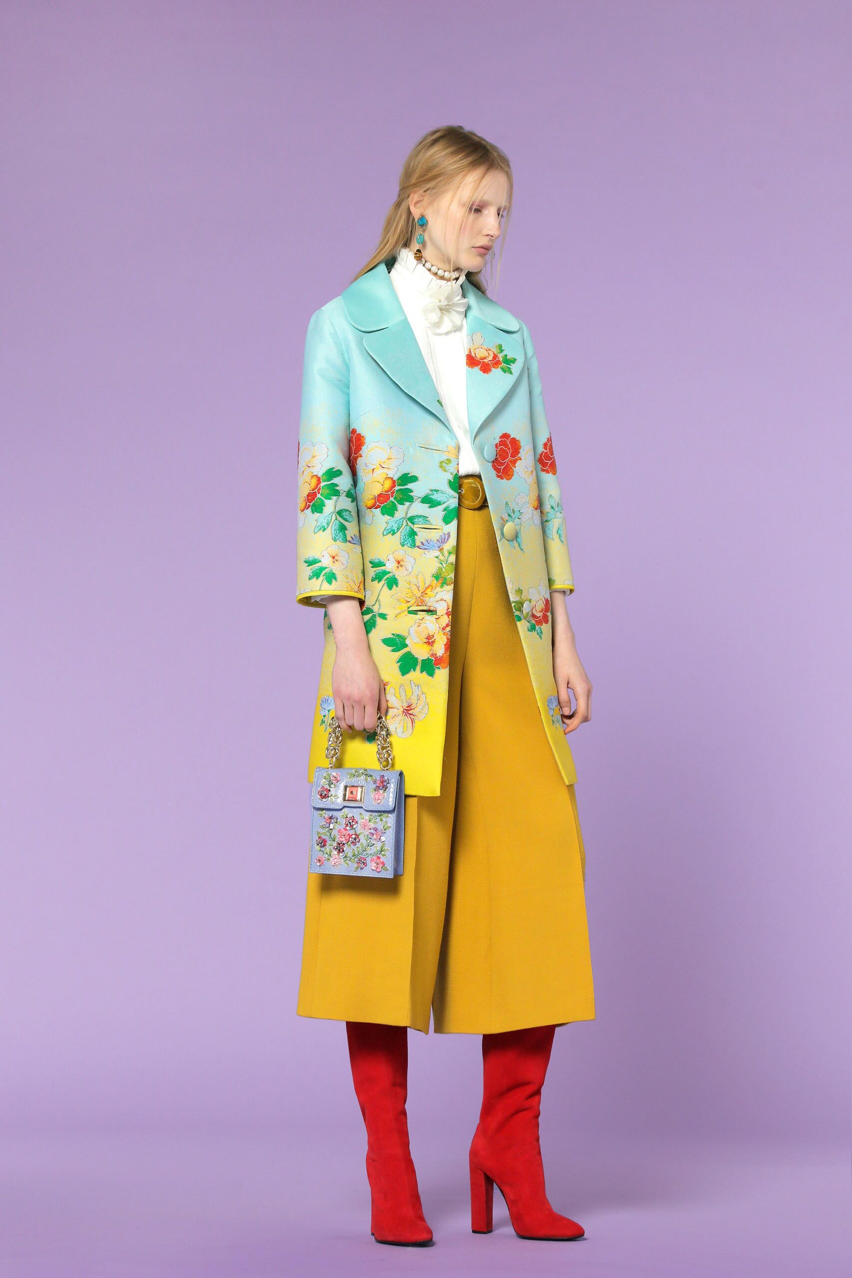 yellow relaxed culottes