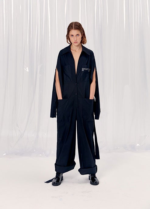 black relaxed jumpsuit