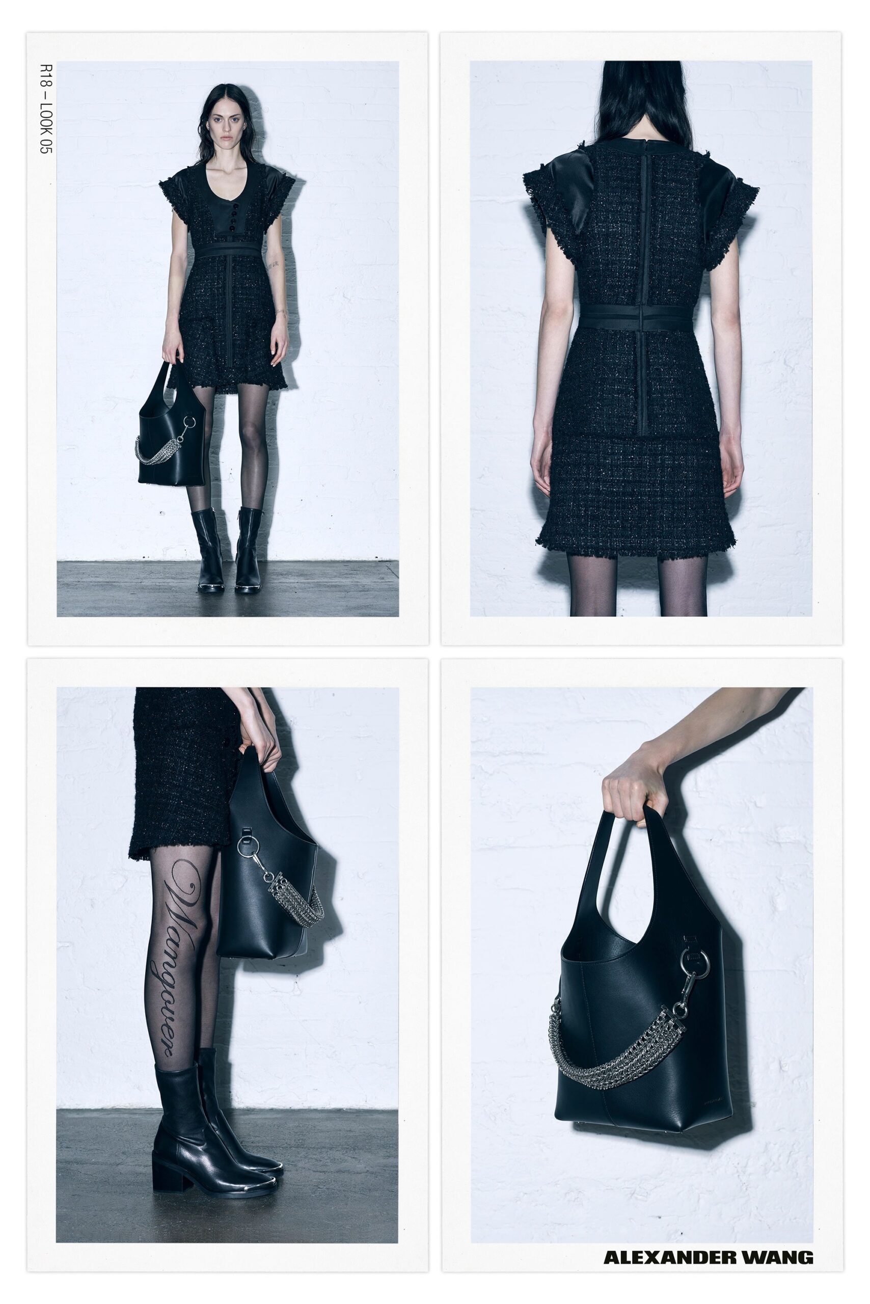 black fitted mini dress