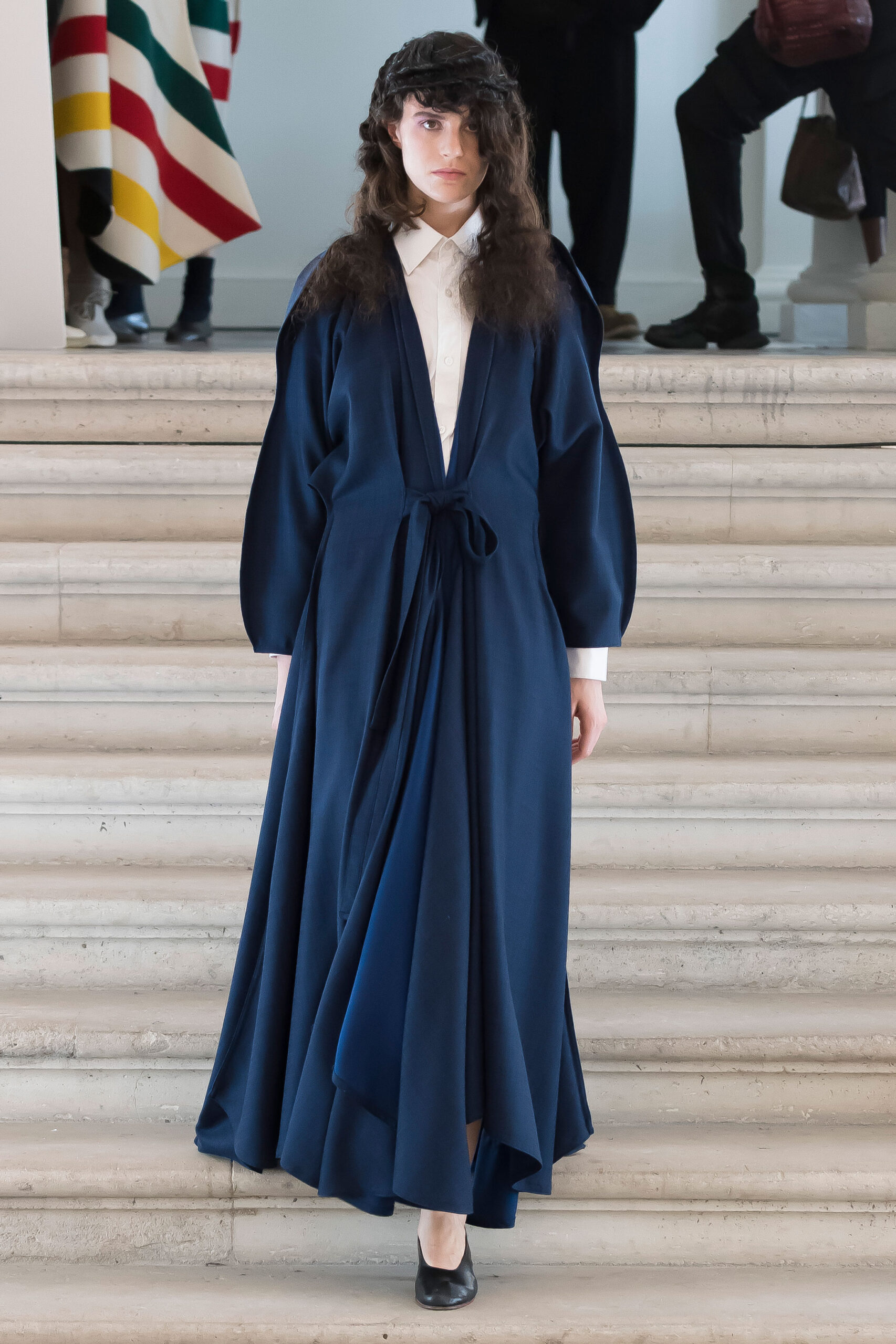 blue relaxed maxi dress