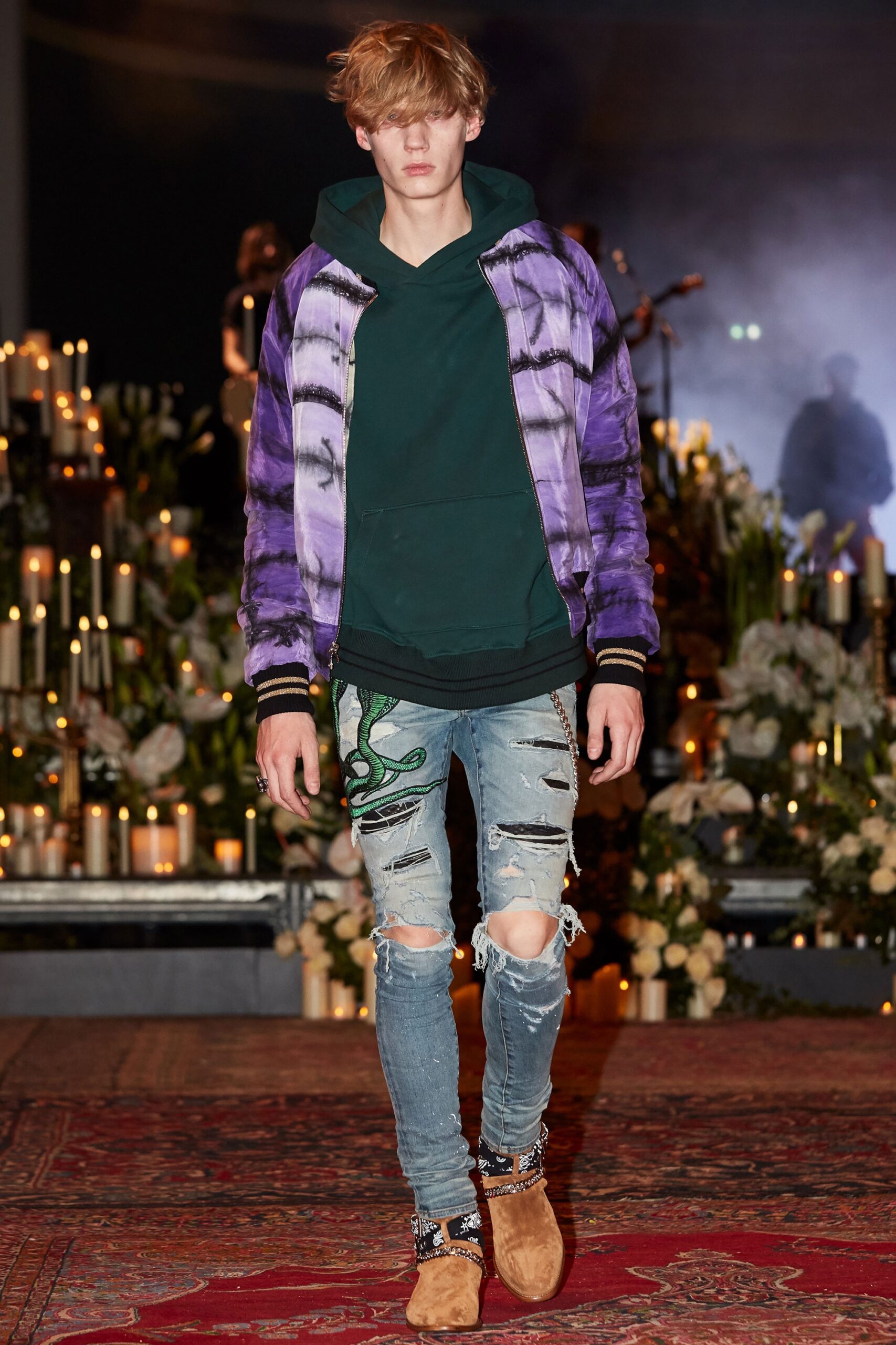 purple cotton jacket with hoodie