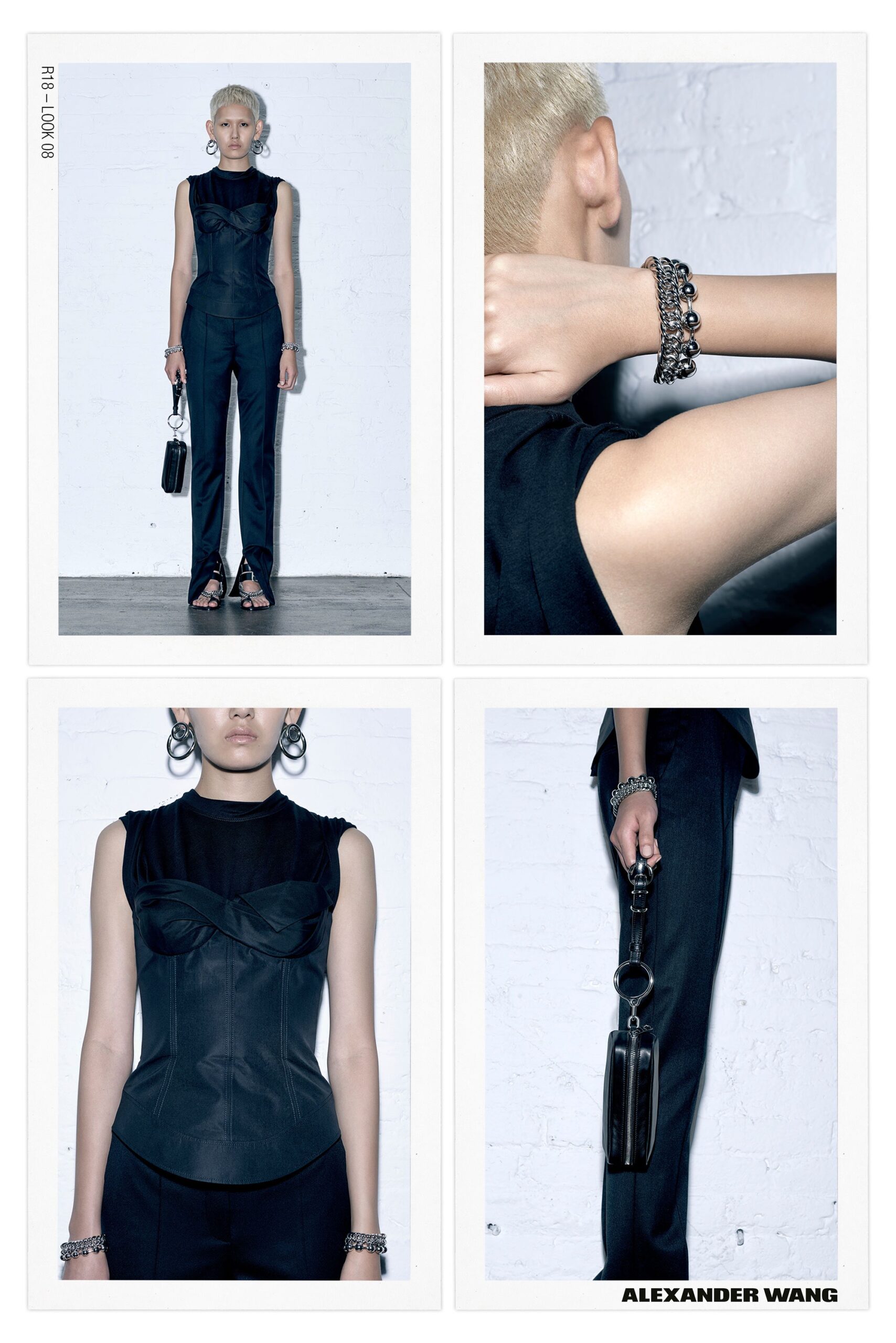 black fitted sleeveless jumpsuit