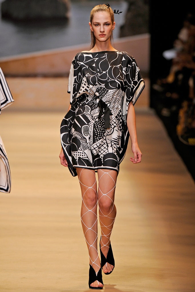 black silk sleeveless high-neck relaxed printed short dress