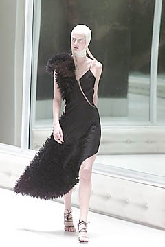 black silk sleeveless asymmetric dress