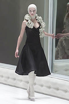 black silk fitted dress