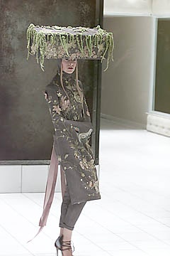 gray silk long-sleeve collared relaxed embroidered coat