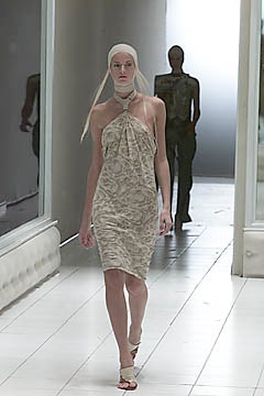 beige silk halter mini dress