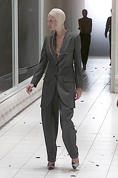 gray tailored wool suit