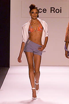 orange unknown halter fitted printed bikini
