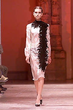 white silk fitted dress