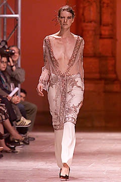 white silk long-sleeve v-neck fitted embroidered sheer dress
