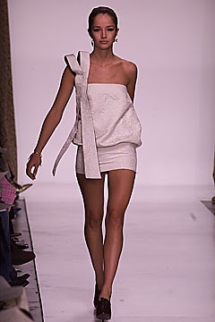 white silk strapless mini dress