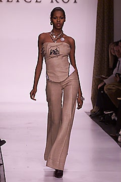 beige fitted strapless top and pants