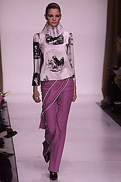 fitted silk top and pants