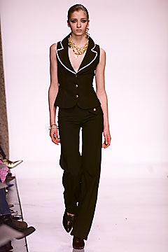 fitted black blazer and pants