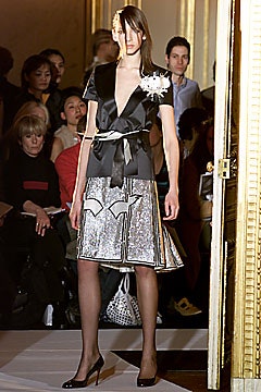 gray satin fitted pleated shiny skirt