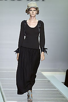 black cotton relaxed tiered maxi skirt