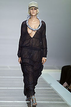 black sheer draped maxi dress