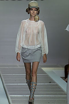white silk long-sleeve v-neck relaxed pleated sheer blouse