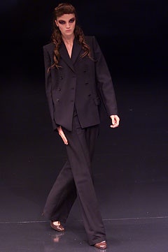 black tailored suit