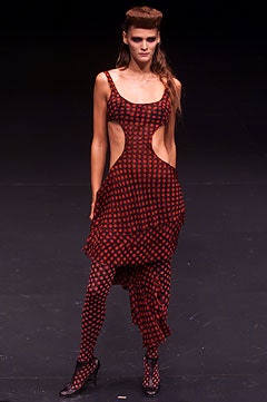 red cotton sleeveless cutout fitted printed draped dress