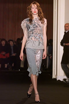 blue gray embroidered sleeveless dress