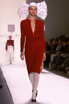 fitted red cotton dress