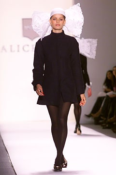 fitted black wool coat