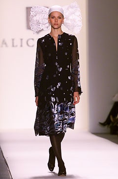 black and blue printed midi dress