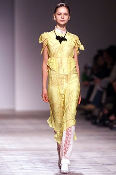 yellow pleated midi dress