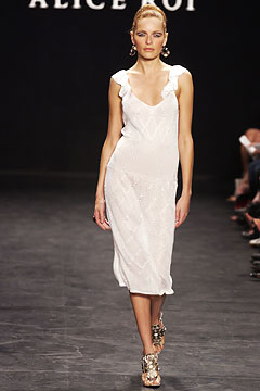 fitted white silk midi dress