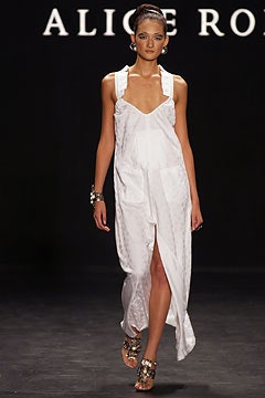 white silk sleeveless dress